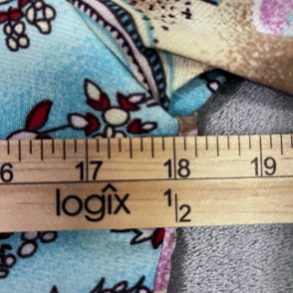 JOSEPH A qu'est-ce que c'est Top L Patchwork Print Y2K Vtg - Picture 4 of 8